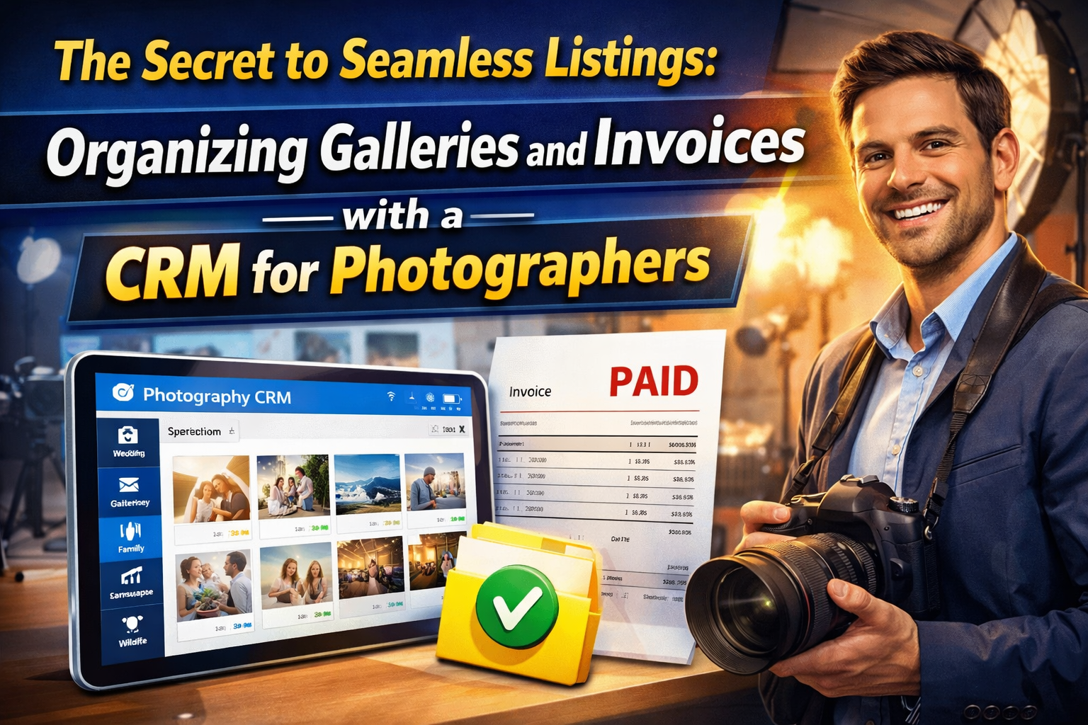 The Secret to Seamless Listings: Organizing Galleries and Invoices with a CRM for Photographers